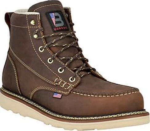 Men's Bravo 6" Composite Toe Wedge Sole Moc Toe Work Boots (U.S.A.) 27286-GWP505 in Saudi Arabia