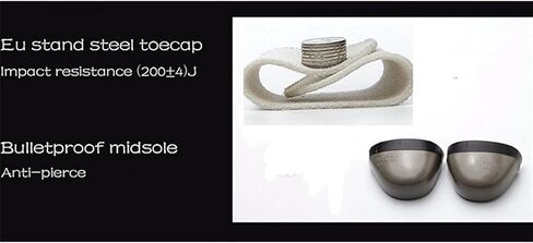 أحذية Fayengan Work Steel Toe أحذية أمان للرجال والنساء أحذية بناء صناعية خفيفة الوزن (اللون: أسود، الحجم: 6.5US) in Kuwait