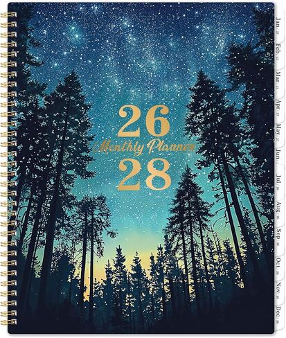 2026-2028 Monthly Planner - 2 Year Monthly Planner 2026-2028, July 2026 - June 2028, 9" x 11", 24 Months, Academic Calendar with Tabs, Inner Pocket, Notes Pages in Saudi Arabia