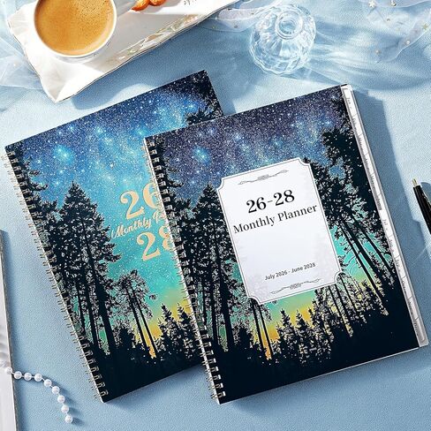 2026-2028 Monthly Planner - 2 Year Monthly Planner 2026-2028, July 2026 - June 2028, 9" x 11", 24 Months, Academic Calendar with Tabs, Inner Pocket, Notes Pages in Saudi Arabia