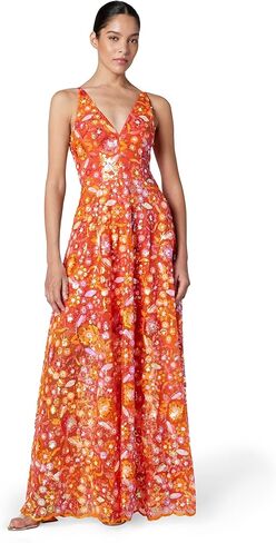 Dress the Population Women's Ariyah Fit and Flare Maxi Dress in Saudi Arabia