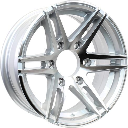 eCustomrim Aluminum Trailer Wheel 15X6 15 Inch Sidewinder Style 6 Lug On 5.5 Inch Center Rim in Saudi Arabia