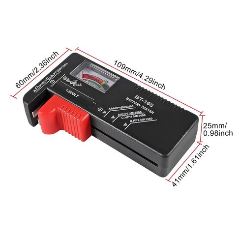 Battery Tester, Universal Battery Checker Small Battery Testers for AAA AA C D 9V 1.5V Button Cell Household Batteries Model BT-168 in Saudi Arabia