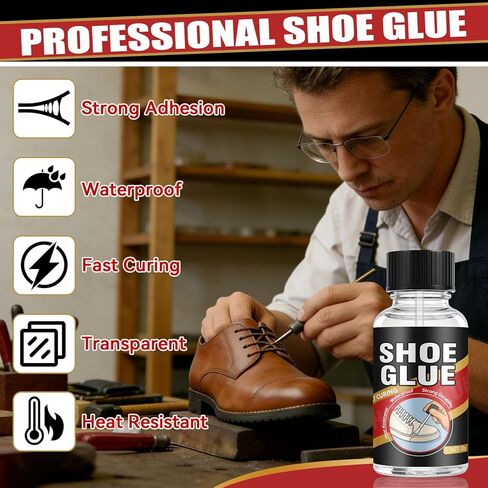 غراء الأحذية، إصلاح نعل غراء الأحذية الفائق، لاصق أحذية عالي التحمل لنعل الأحذية، الأحذية الطويلة، الجلود، الأحذية الرياضية، المطاط، القماش، مقاوم للماء، جاف شفاف، رباط طويل الأمد in Kuwait