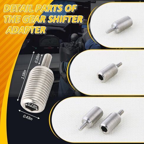2PCS Gear Shifter Adapter for Logitech G25 G27 G29 G920 Metal Gear Shifter Adapter Screw Replacement Wheel Modification Accessories(M12*1.25) in Saudi Arabia