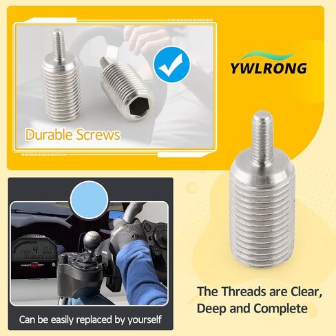 2PCS Gear Shifter Adapter for Logitech G25 G27 G29 G920 Metal Gear Shifter Adapter Screw Replacement Wheel Modification Accessories(M12*1.25) in Saudi Arabia
