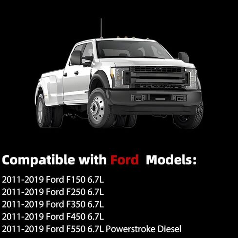 مشعب السحب MITZONE متوافق مع 2011-19 F-150 F-250 F-350 F-450 F-550 6.7L ديزل باور ستروك in Saudi Arabia
