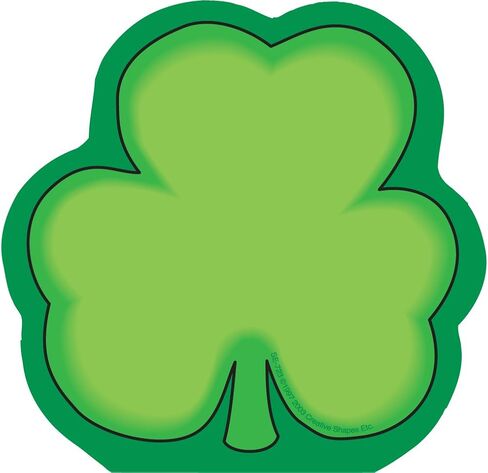SHAPES ETC. Shamrock Mini Notepad, 3" x 3", 35 sheets in the notepad -Kids’ Irish crafts and St. Patrick's Day School Craft Projects, St. Patty’s Day Craft. in Saudi Arabia