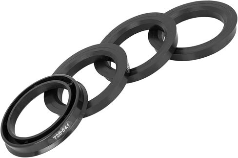 4pcs Plastic 72.6mm OD to 54.1mm ID Car Hub Centric Rings Wheel Bore Center Spacer Hub Rings Black Replacement in Saudi Arabia