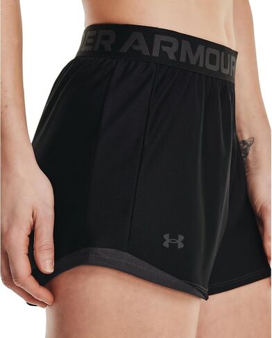 شورت Play Up 2.0 للسيدات/السيدات من Under Armour (8-10 المملكة المتحدة) (أسود) in Saudi Arabia