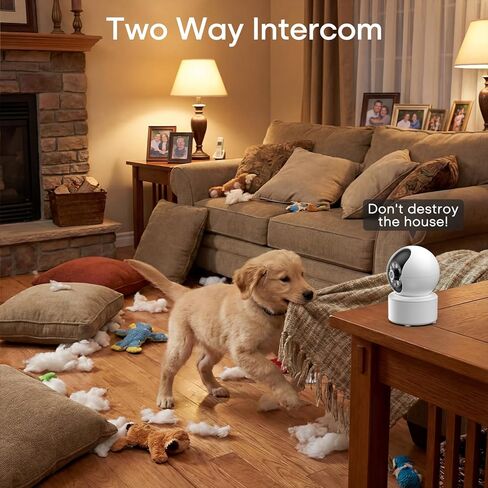 كاميرا مربية فيديو داخلية ثنائية الاتجاه للمنزل، كاميرا واي فاي للأطفال/الحيوانات الأليفة/القطط/الكلاب/الطيور مع تطبيق الهاتف، شاشة 2.8 بوصة للرؤية الليلية، التحكم الصوتي، كشف الحركة بالذكاء الاصطناعي لجرو الأطفال المسنين in Kuwait