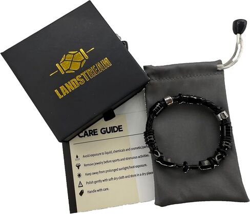 Men’s Leather Bracelet – Stainless Steel Clasp, Adjustable Wrap Design, Stylish Jewelry Gift for Him in Saudi Arabia