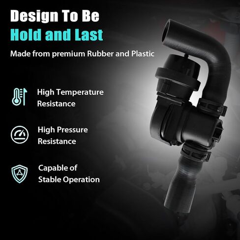 2702001600 Engine Coolant Shut Off Valve for Mercedes-Benz CLA250 2017-2019, for GLA250 2017-2020 Replace# 2702001600, 2702000300, A2702001600, A2702000300 in Saudi Arabia