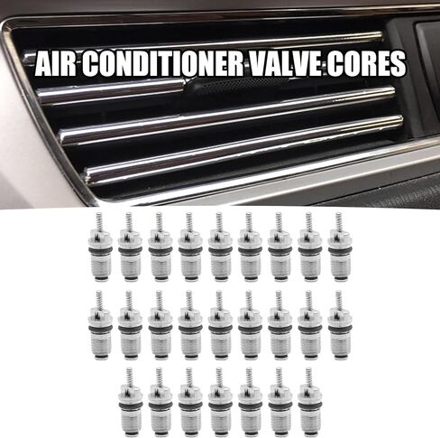 25 Pcs 15-75234 Air Conditioner Valve Cores, Replacement for 134A and R12 Systems, Replaces 2674 59347 409914 MT0059 in Saudi Arabia