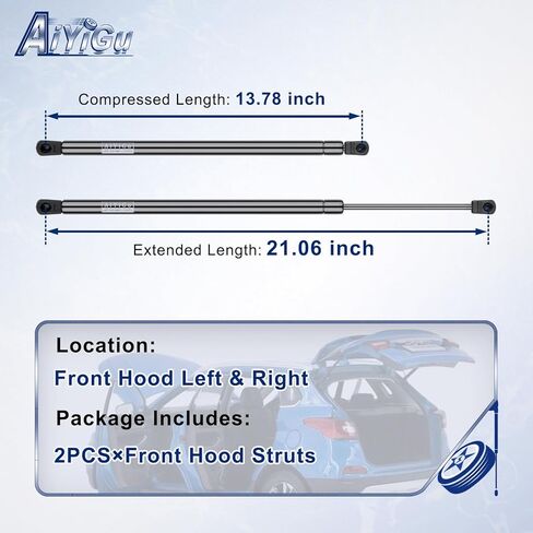 PM3660 Front Hood Struts Shocks Lift Supports Gas Springs Compatible with 2015 2016 2017 2018 2019 Subaru Legacy Outback B4, Pack of 2 PCS Replaces 57251AL00A 57251AL02A in Saudi Arabia