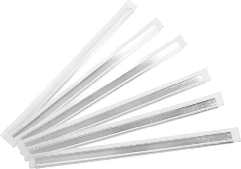 6pcs Aluminum Alloy Frame Squeegee Replacement with Soft Rubber Blade 29x2cm Silicone Window Squeegee Parts for Glass Door Cleaner and Shower Glass Cleaning in Kuwait