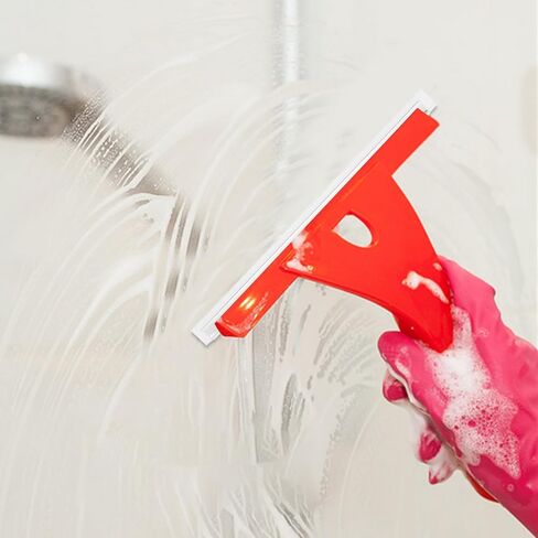 6pcs Aluminum Alloy Frame Squeegee Replacement with Soft Rubber Blade 29x2cm Silicone Window Squeegee Parts for Glass Door Cleaner and Shower Glass Cleaning in Kuwait