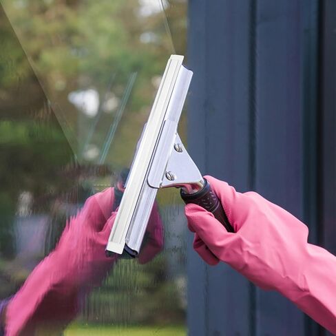 6pcs Aluminum Alloy Frame Squeegee Replacement with Soft Rubber Blade 29x2cm Silicone Window Squeegee Parts for Glass Door Cleaner and Shower Glass Cleaning in Kuwait