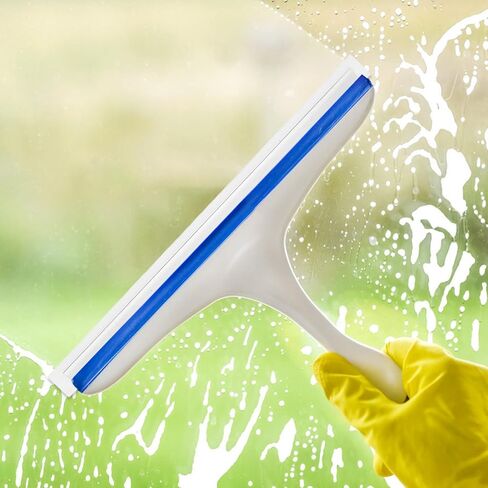 6pcs Aluminum Alloy Frame Squeegee Replacement with Soft Rubber Blade 29x2cm Silicone Window Squeegee Parts for Glass Door Cleaner and Shower Glass Cleaning in Kuwait