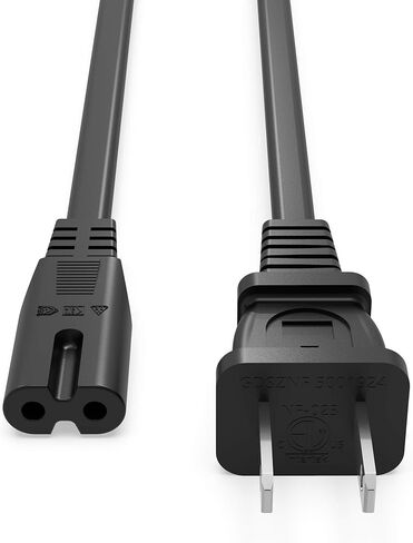 10 ft AC Power Supply Cord Replacement for Electric Recliner or Lift Chair, Compatible with Okin, Limoss, Lazboy, Pride, Berkline, 2 Prong Power Cable [ETL Listed] in Kuwait