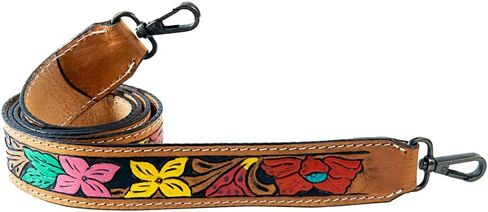 American Darling Hand Tooled Genuine Leather Crossbody Handle Strap for Bags Phone Keychain Wallet Purse Clutch Cellphone in Saudi Arabia