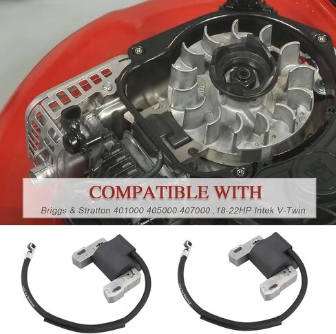 Ignition Coil Armature Magneto for Briggs & Stratton 592846 Replaces 691060 799651 for 401000 405000 407000 Series 18-22 HP Intek V-Twin Engines in Kuwait