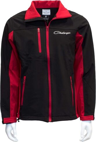 David Carey Originals Dodge Challenger Softshell Work Jacket – Red & Black – Lightweight Zip up in Kuwait