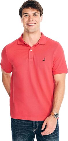 Nautica Men's Classic Fit Short Sleeve Solid Soft Cotton Polo Shirt in Saudi Arabia