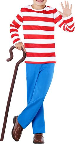 Morph Red and White Striped Costume Kids, Striped Character Costumes, Adult Book Character, World Book Day Costumes for Kids in Saudi Arabia