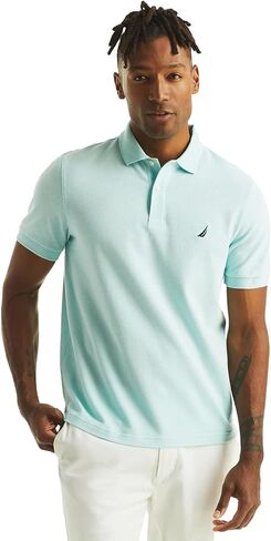 Nautica Men's Classic Fit Short Sleeve Solid Soft Cotton Polo Shirt in Saudi Arabia
