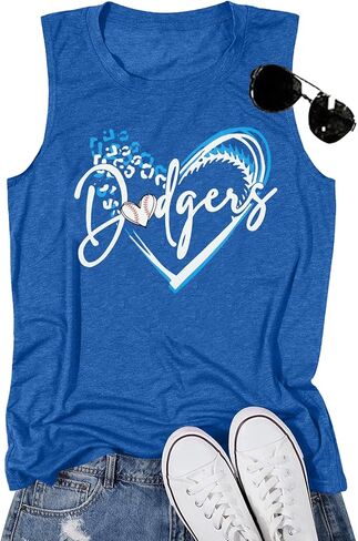 Baseball Tanks Top Women Baseball Love Graphic Shirts Ballgame Sleeveless Tops Casual Sports Season Tee in Saudi Arabia