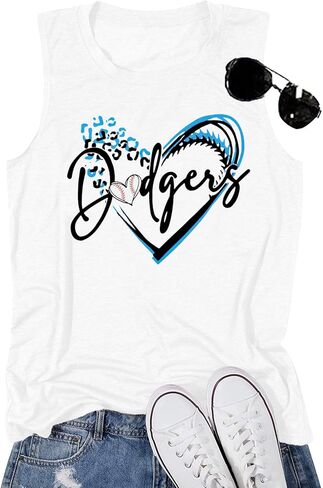 Baseball Tanks Top Women Baseball Love Graphic Shirts Ballgame Sleeveless Tops Casual Sports Season Tee in Saudi Arabia