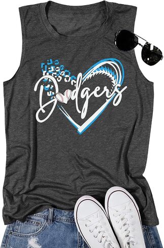 Baseball Tanks Top Women Baseball Love Graphic Shirts Ballgame Sleeveless Tops Casual Sports Season Tee in Saudi Arabia