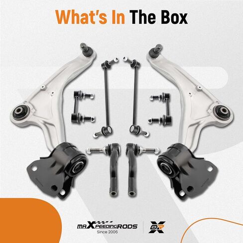 maXpeedingrods 8Pcs Suspension Kit for Ford Fusion 2013-2017 Lincoln MKZ 2013-2018, Front Lower Control Arm with Ball Joint Front & Rear Sway Bar Links Outer Tie Rods in Saudi Arabia
