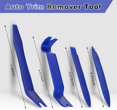 مجموعة أدوات إزالة القطع الأوتوماتيكية 7 قطع مع أداة فك بلاستيكية وأداة إزالة المشبك لإزالة لوحة جسم السيارة ومشابك باب لوحة القيادة، وتنجيد السيارات ومسامير تثبيت كماشة وأدوات إزالة in Kuwait