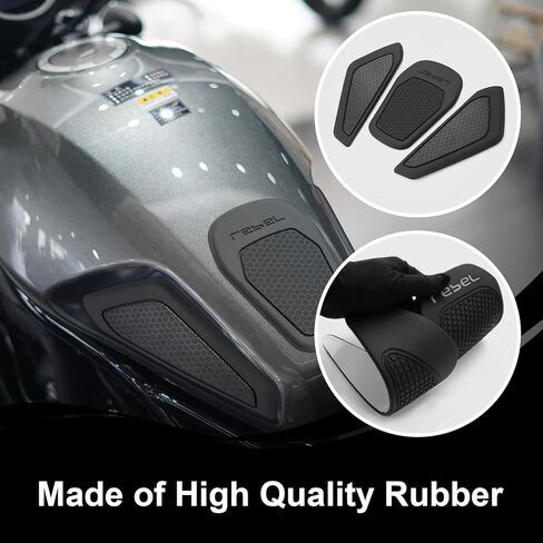 ملصق لخزان الوقود للدراجات النارية، ملصق لخزان زيت الغاز، واقي مضاد للانزلاق لسيارة Honda Rebel 1100 CMX1100 CMX 1100 2021-2025 (أسود) in Kuwait