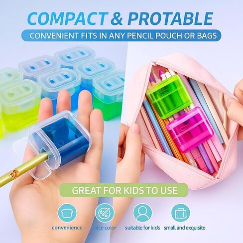 4 Pack Pencil Sharpeners, Pencil Sharpeners Manual, Handheld Pencil Sharpener for Adults Students School Classroom Home Office in Saudi Arabia