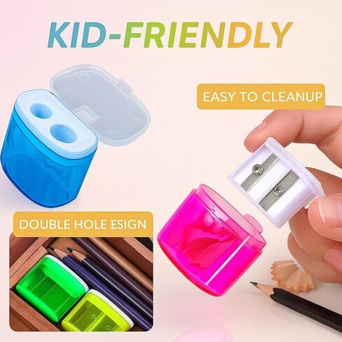 4 Pack Pencil Sharpeners, Pencil Sharpeners Manual, Handheld Pencil Sharpener for Adults Students School Classroom Home Office in Saudi Arabia