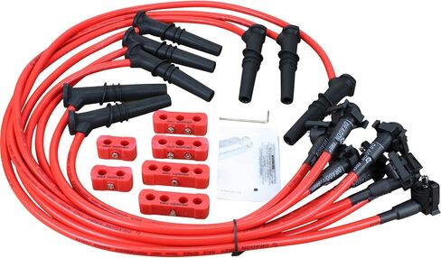 DRAGON FIRE PERFORMANCE 10mm Spark Plug Wire Set For 1996 1997 1998 1999 Ford Crown Victoria E150 Expedition F150 F250 Lincoln Town Car and Mercury Grand Marquis V8 4.6L SOHC Oem Fit PWJ110 in Saudi Arabia