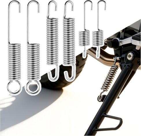 6PCS Motorcycle Kickstand Springs,Sturdy Motorcycle Side Kick Stand Springs Include 3 Sizes,Professional Motorcycles/Bikes Kickstand Spring Replacement as Motorcycles Parts in Kuwait