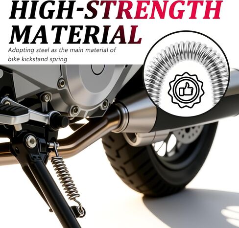 6PCS Motorcycle Kickstand Springs,Sturdy Motorcycle Side Kick Stand Springs Include 3 Sizes,Professional Motorcycles/Bikes Kickstand Spring Replacement as Motorcycles Parts in Kuwait