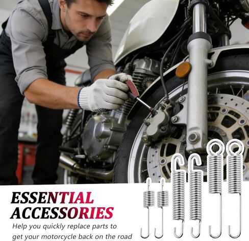 6PCS Motorcycle Kickstand Springs,Sturdy Motorcycle Side Kick Stand Springs Include 3 Sizes,Professional Motorcycles/Bikes Kickstand Spring Replacement as Motorcycles Parts in Kuwait