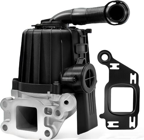 Crankcase Ventilation Oil Separator Crankcase Breather Oil Separator Compatible with Freightliner Detroit DD13 DD15 Mack MP8 Engine 2010-Present, Replace A4720107662 A4720106662 A4720108262(w/Gasket) in Saudi Arabia