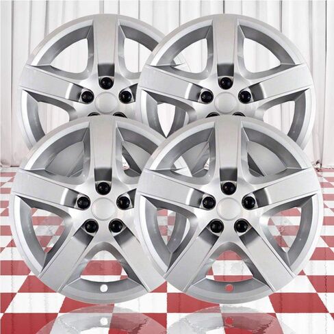 Set of 4 17" Screw-on Silver Hubcaps for Pontiac G6 2007-2010 in Saudi Arabia