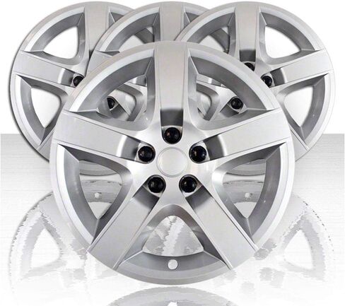 Set of 4 17" Screw-on Silver Hubcaps for Pontiac G6 2007-2010 in Saudi Arabia