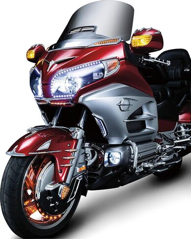 Kuryakyn 3903 Motorcycle Lighting Accent Accessory: LED Fairing Intake Scoops for 2012-17 Honda Gold Wing GL1800 Motorcycles, Chrome, 1 Pair in Saudi Arabia