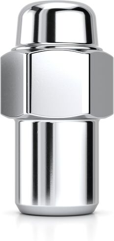 White Knight 778204 Chrome 1/2"-20 Cragar Standard Mag Style Wheel Installation Kit, 16 Lugs with Washers and Lock Set (Random Lock Pattern) in Saudi Arabia