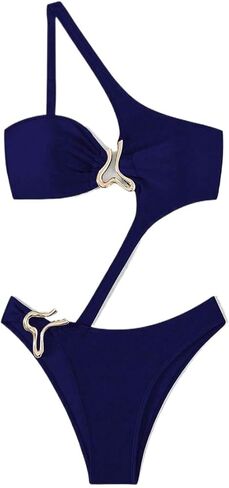 Womens Cutout Sexy Monokini Swimsuit - One-Piece Bathing Suit for Summer Beach & Vacation in Saudi Arabia