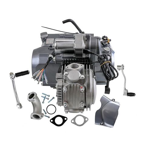 Lifan 125cc Semi Auto Engine Motor Kit 12V System, Wiring, Kick/Electric Start for ATV Dirt Pit Bike ATC70 CT110 CRF50 CT90 CT70 Taotao 125 SSR Apollo RFZ125 Z50 Trail Bike in Saudi Arabia