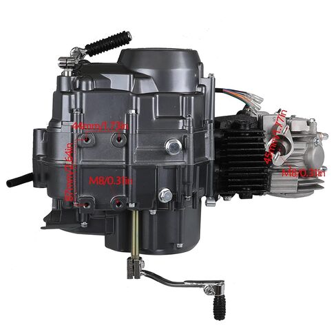 Lifan 125cc Semi Auto Engine Motor Kit 12V System, Wiring, Kick/Electric Start for ATV Dirt Pit Bike ATC70 CT110 CRF50 CT90 CT70 Taotao 125 SSR Apollo RFZ125 Z50 Trail Bike in Saudi Arabia